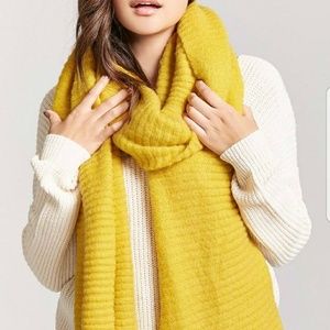 Mustard oversized scarf from Forever 21